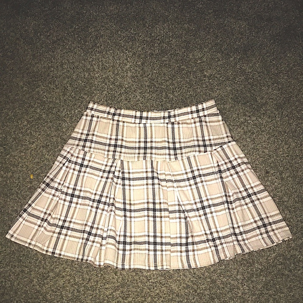 Plaid Mini Skirt.